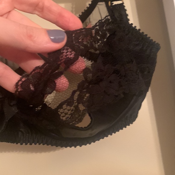 Agent provocateur black lace bra + matching garter belt 36C LINGERIE BUNDLE - Picture 7 of 16